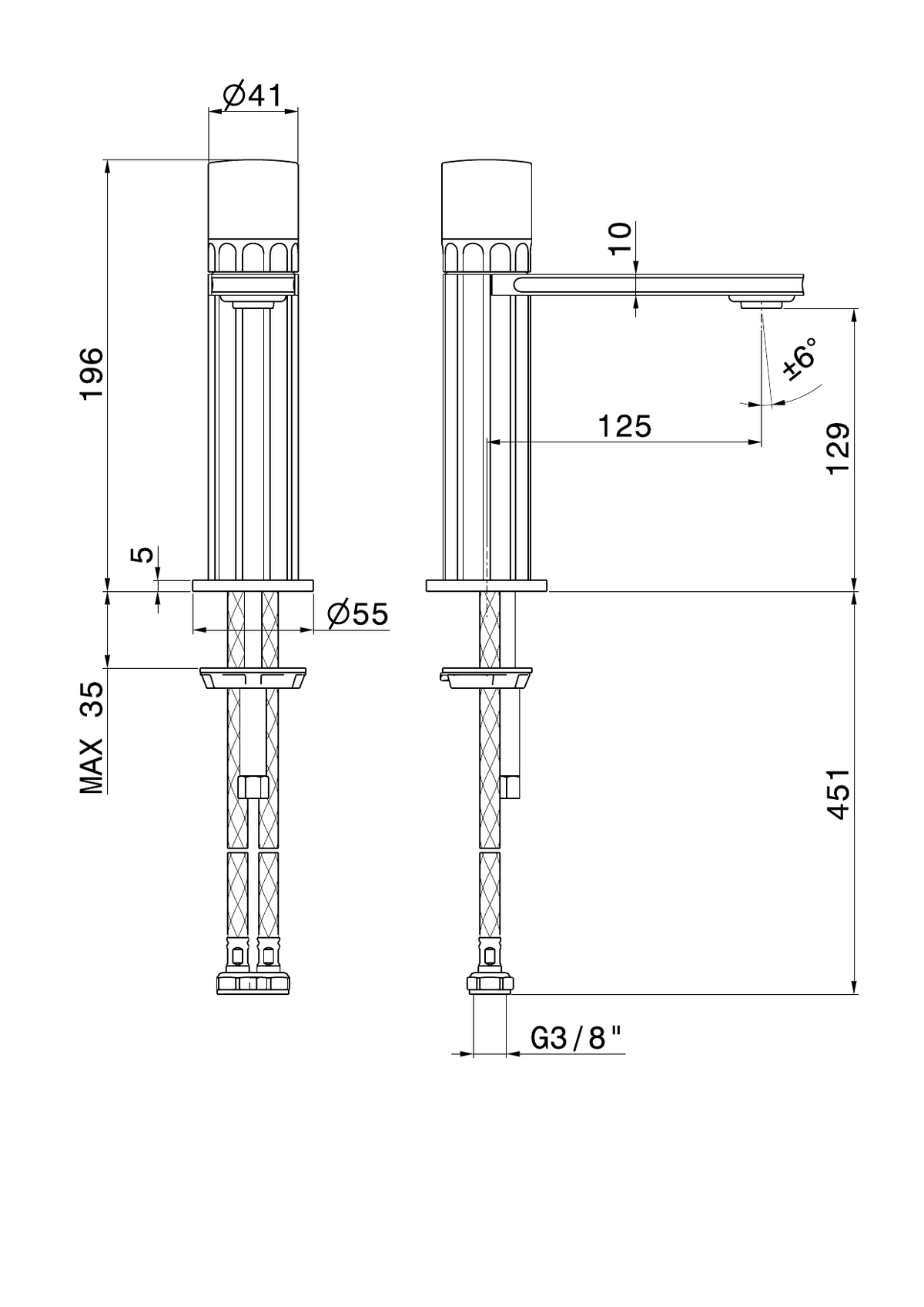 Newform 73012 - disegno tecnico