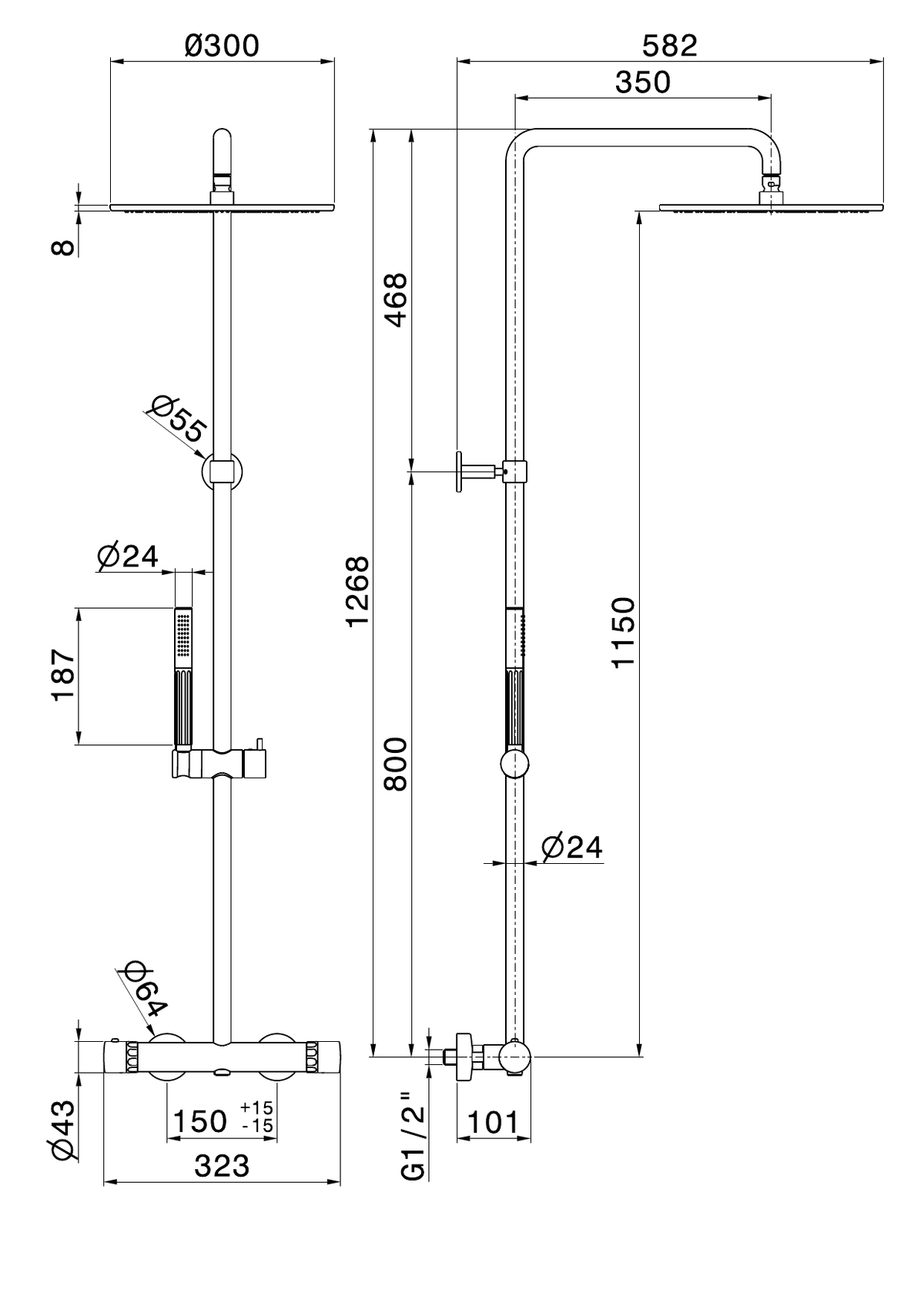 Newform 73050 - disegno tecnico