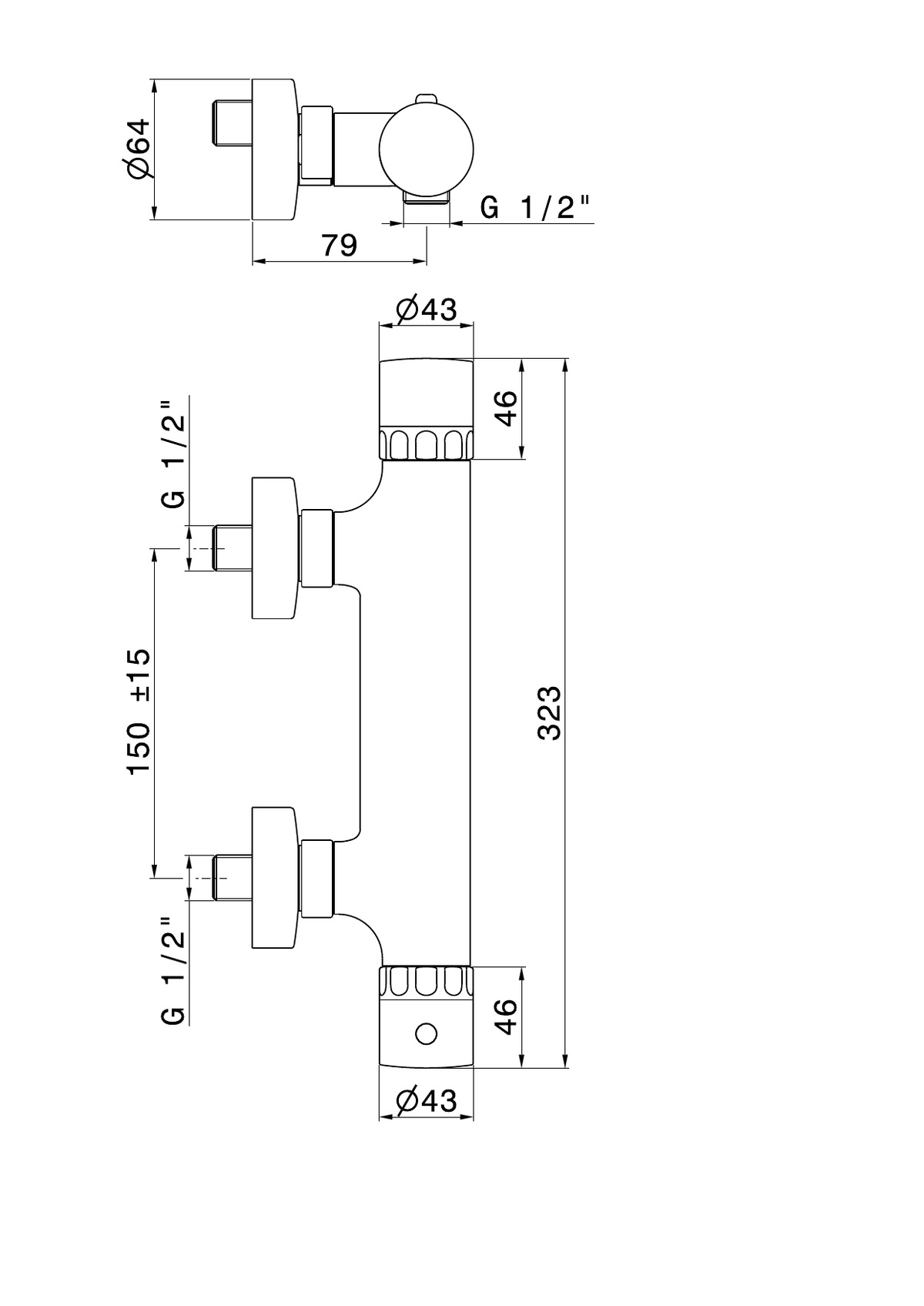 Newform 73055 - disegno tecnico