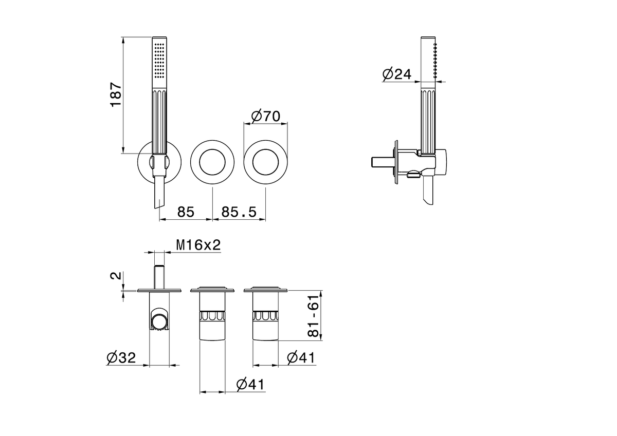 Newform 73069E - disegno tecnico