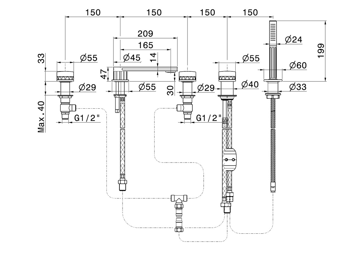 Newform 73082C - disegno tecnico