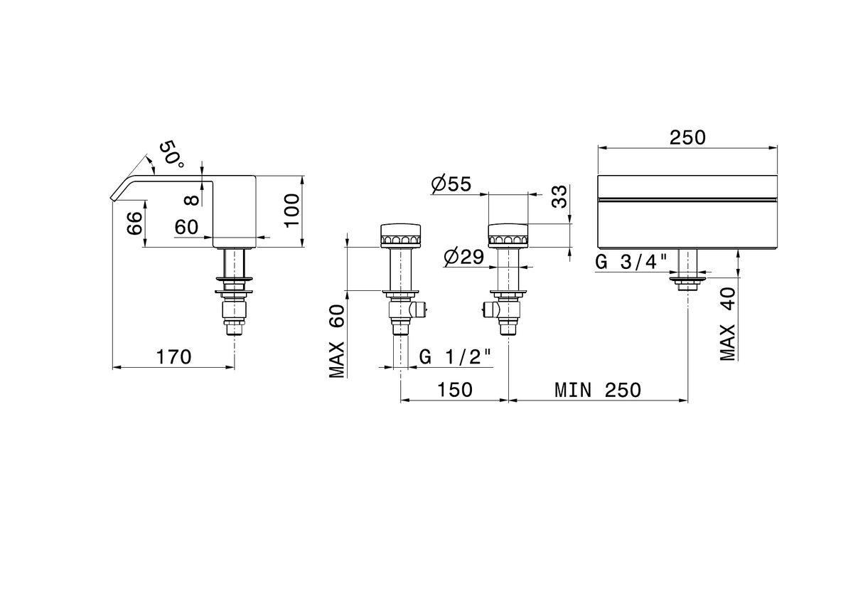 Newform 73083 - disegno tecnico