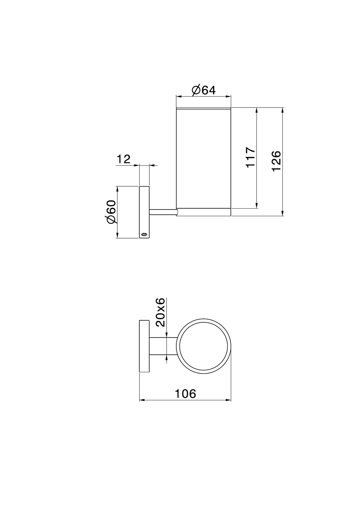 Newform 73204X - disegno tecnico