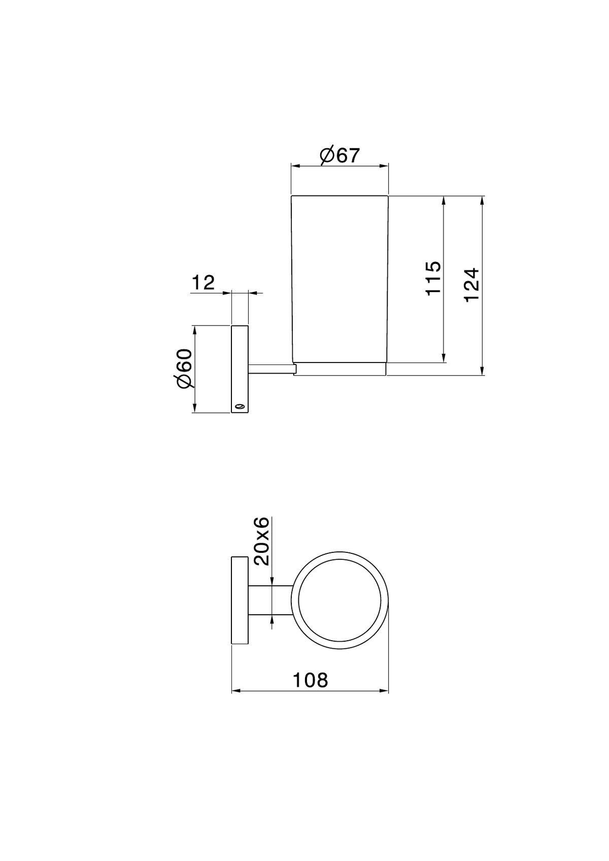 Newform 73206X - disegno tecnico