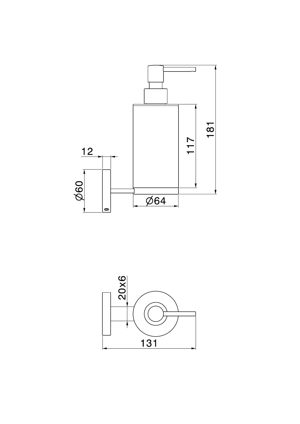 Newform 73209X - disegno tecnico