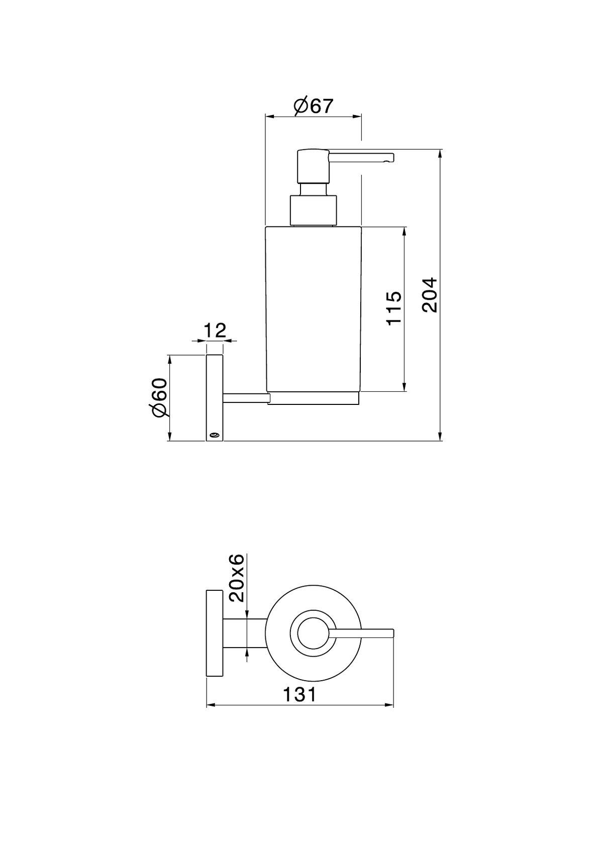 Newform 73211X - disegno tecnico