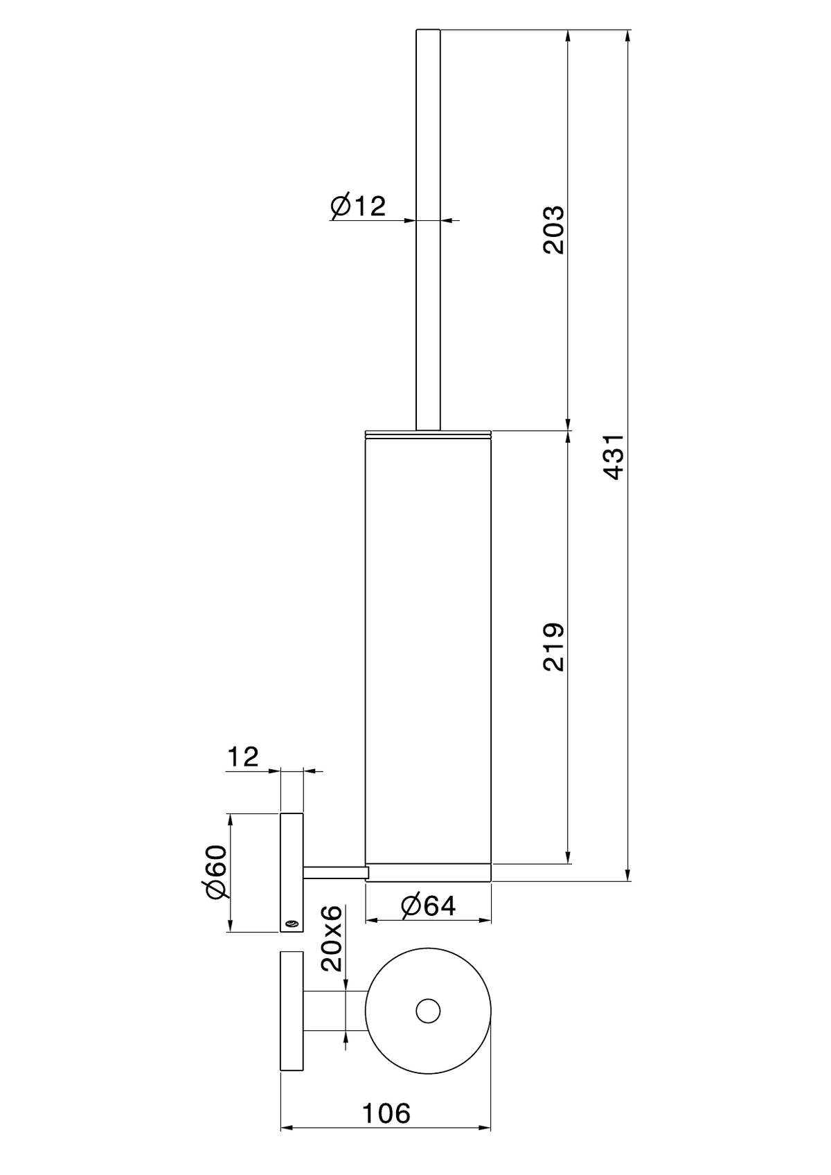 Newform 73214X - disegno tecnico