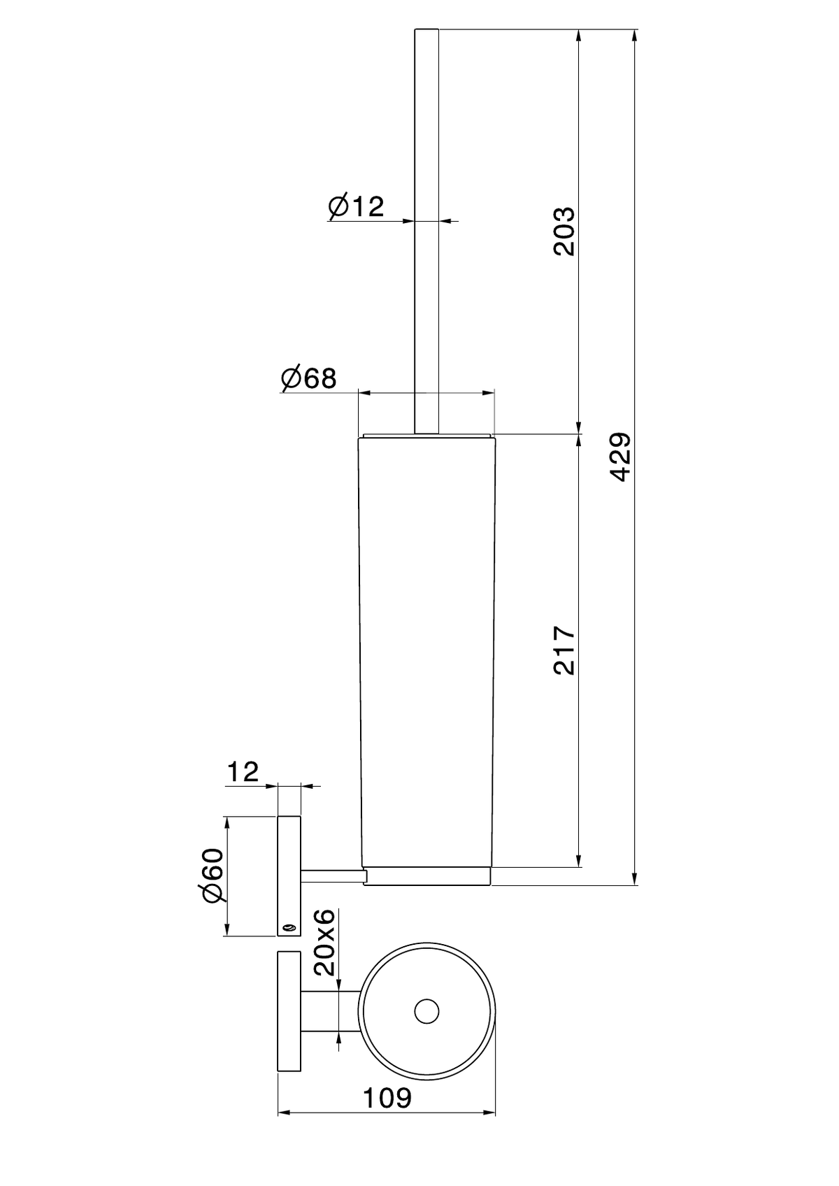Newform 73215X - disegno tecnico