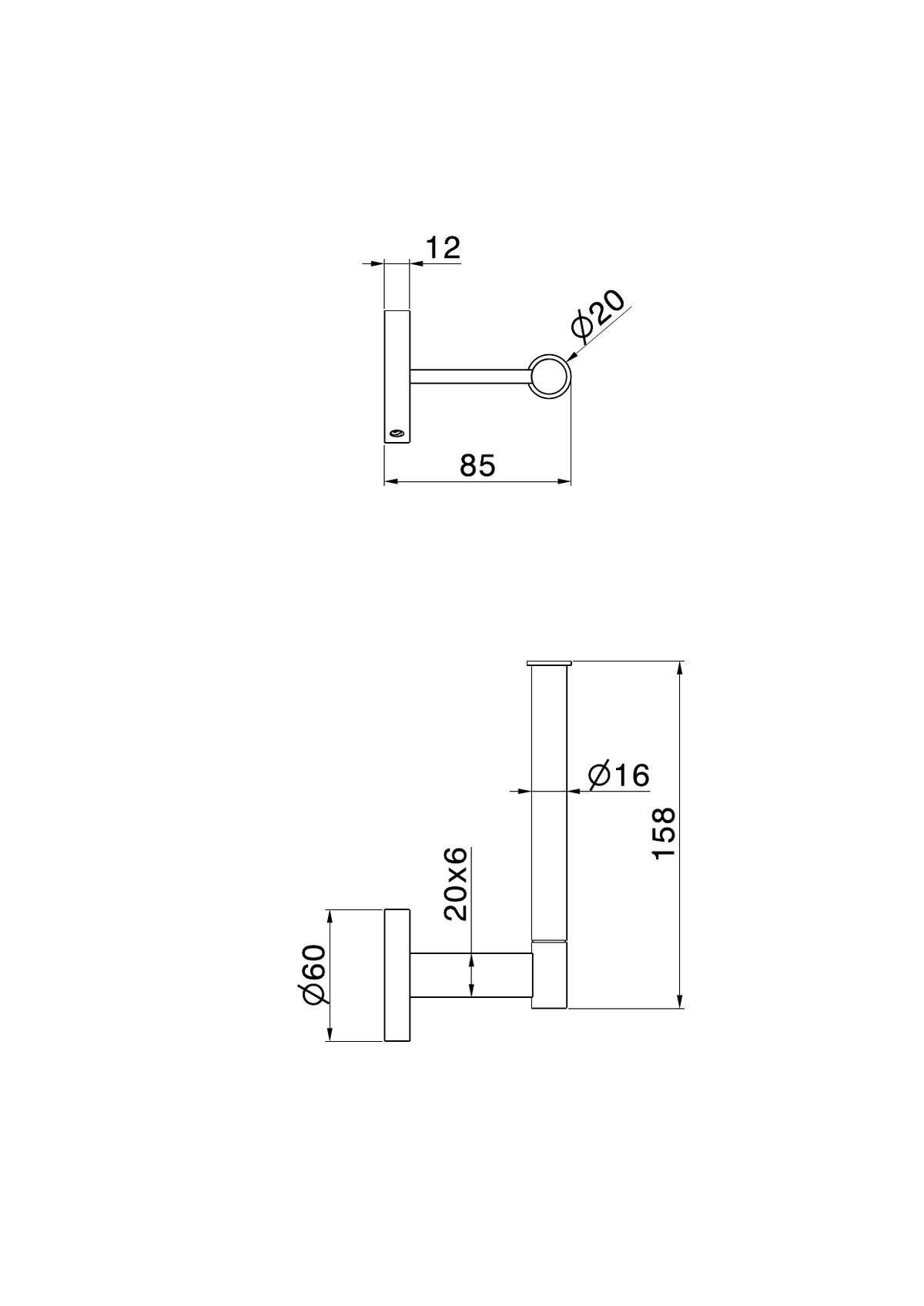 Newform 73223X - disegno tecnico