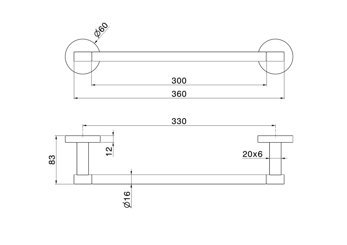 Newform 73227X - disegno tecnico