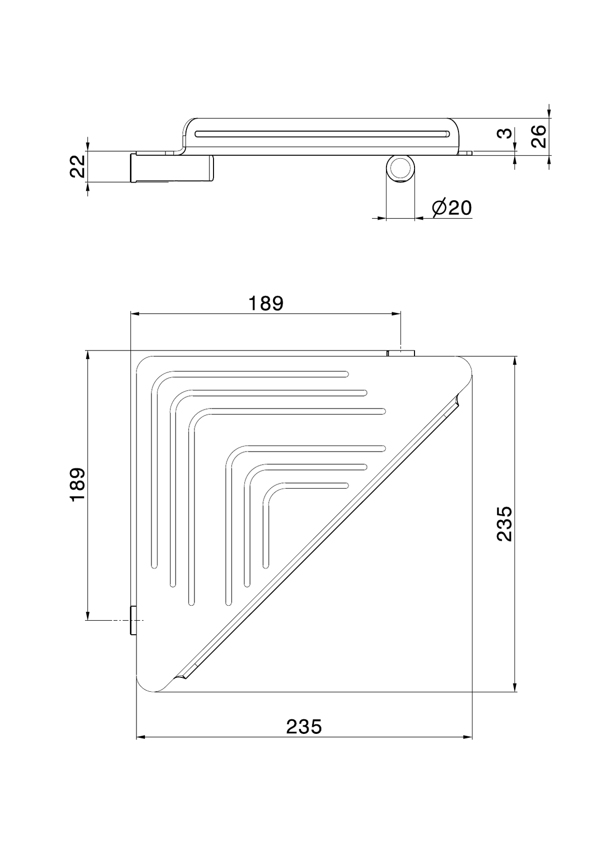 Newform 73238X - disegno tecnico