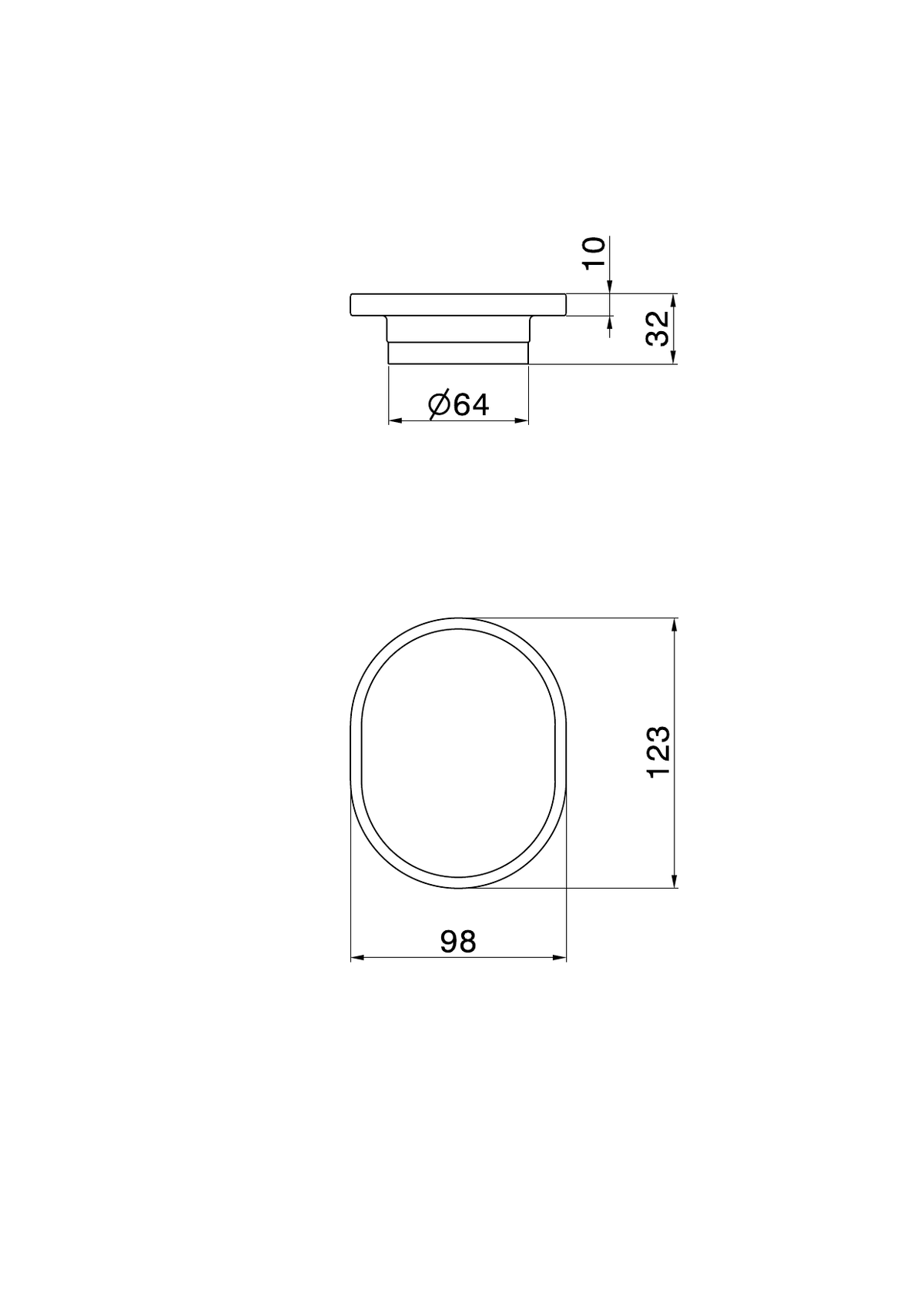 Newform 73250X - disegno tecnico