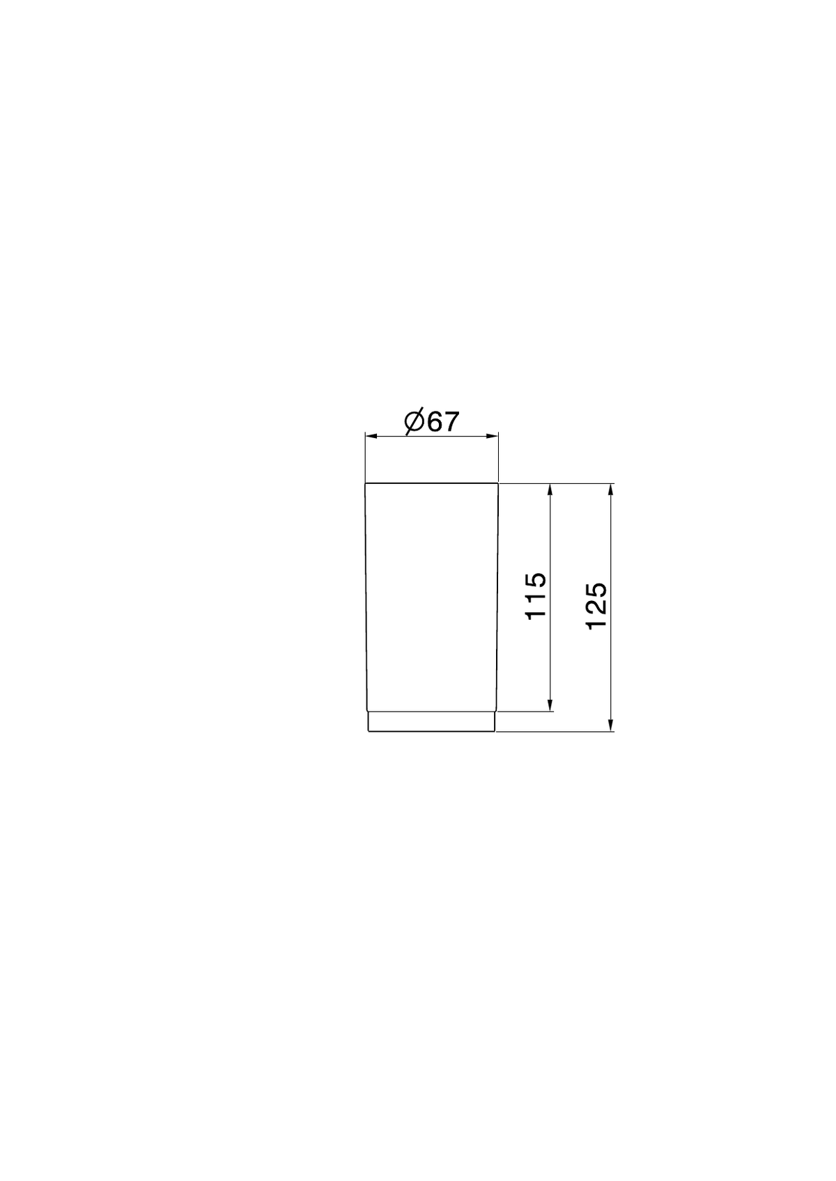 Newform 73255X - disegno tecnico