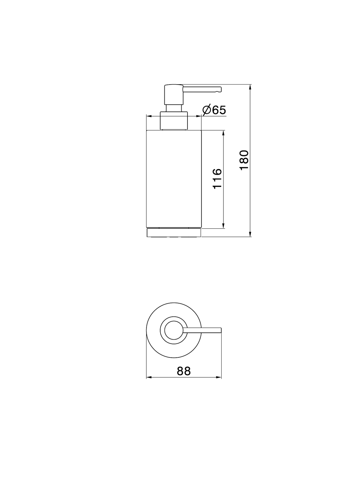 Newform 73261X - disegno tecnico