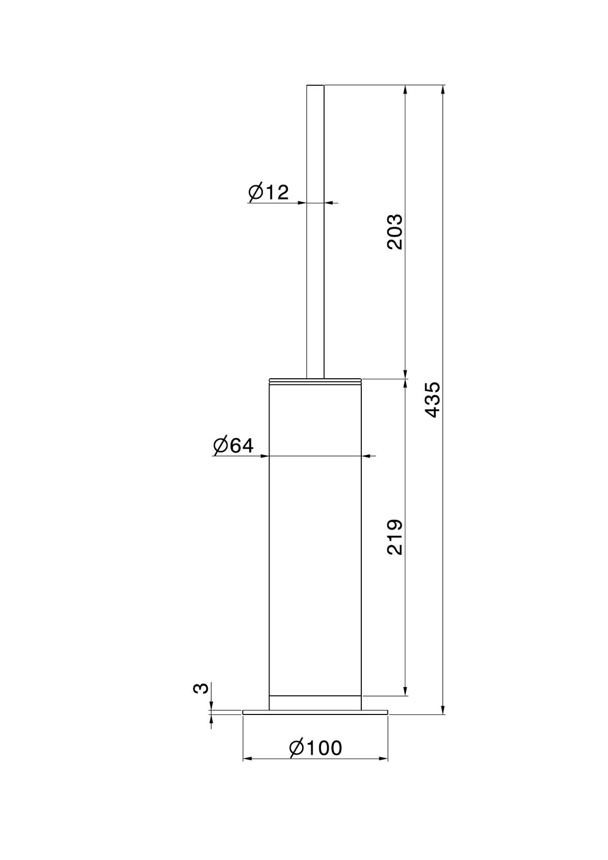 Newform 73264X - disegno tecnico