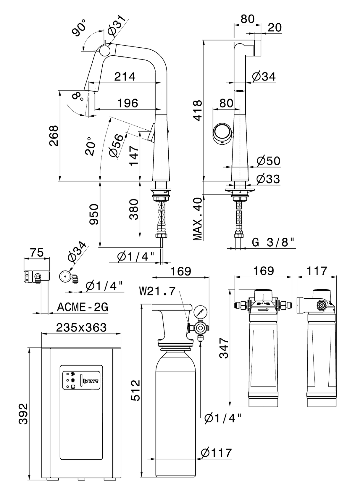 Newform 73300 - disegno tecnico