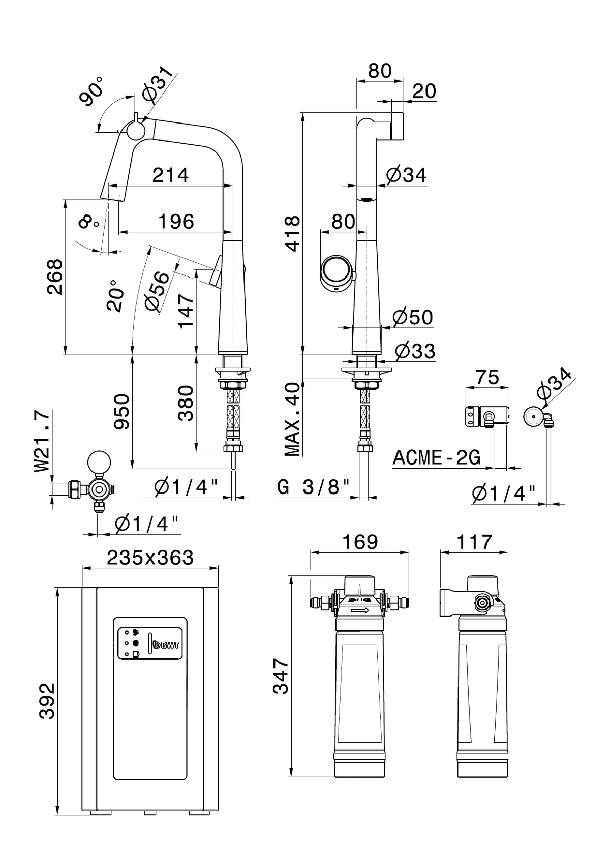 Newform 73301 - disegno tecnico