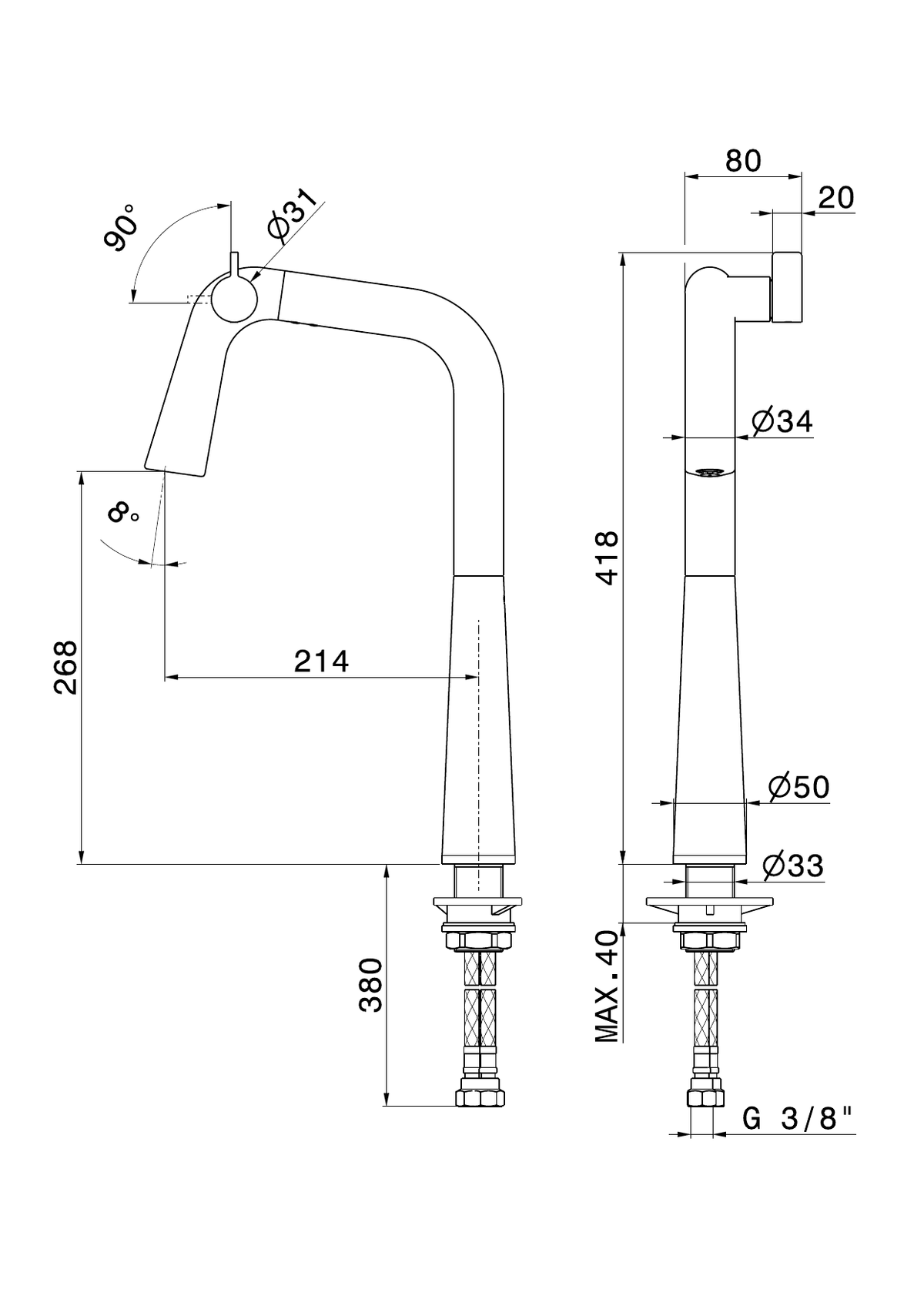 Newform 73304 - disegno tecnico