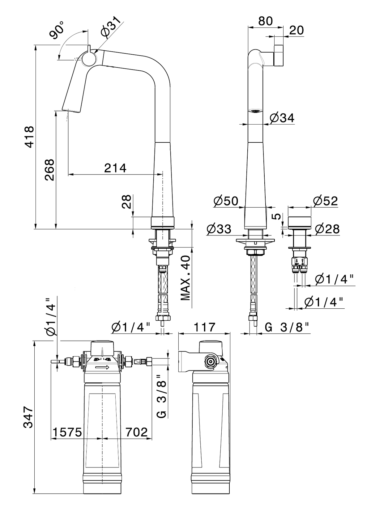 Newform 73306 - disegno tecnico