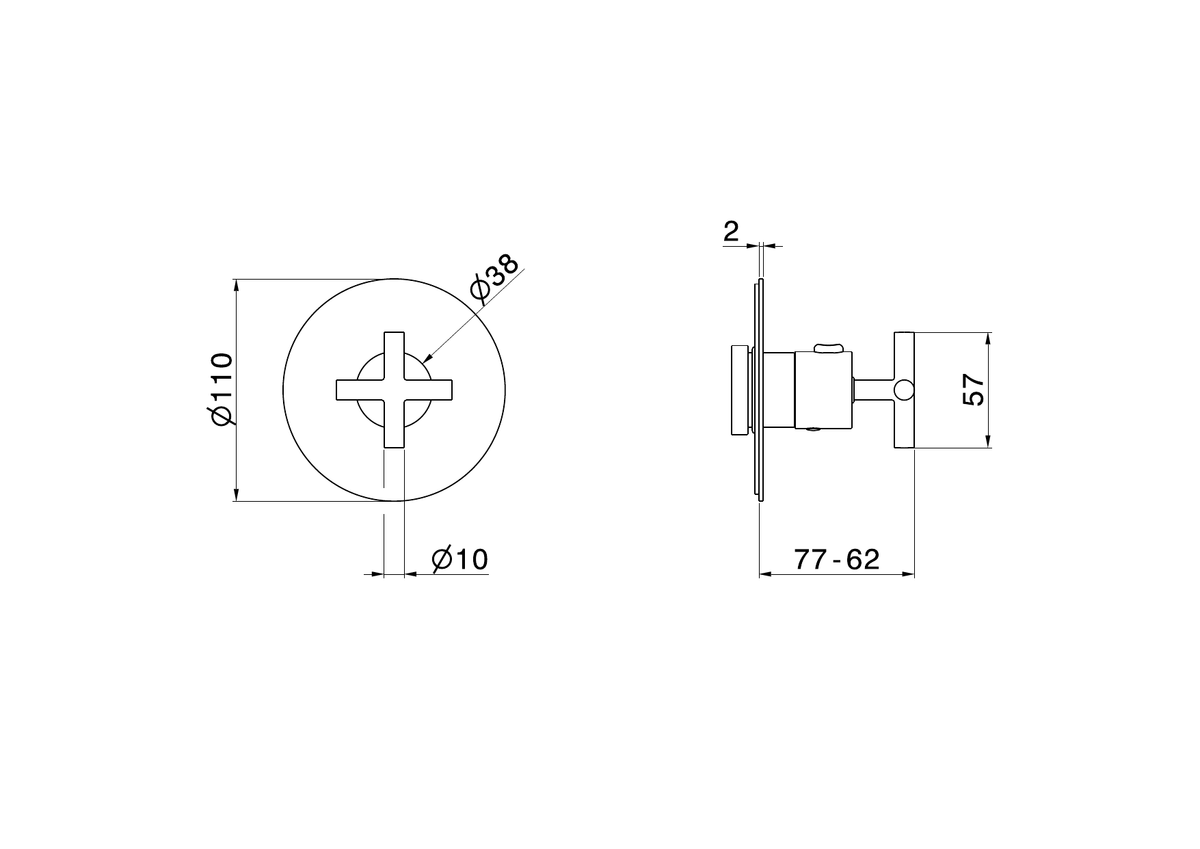 Newform 73413E - disegno tecnico