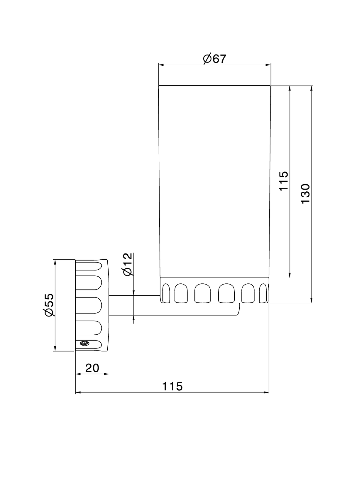 Newform 73505 - disegno tecnico