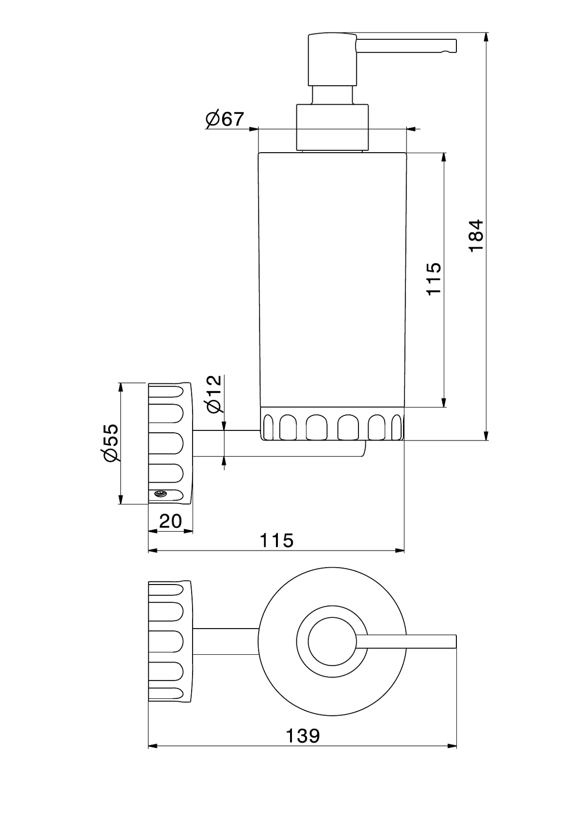Newform 73510 - disegno tecnico