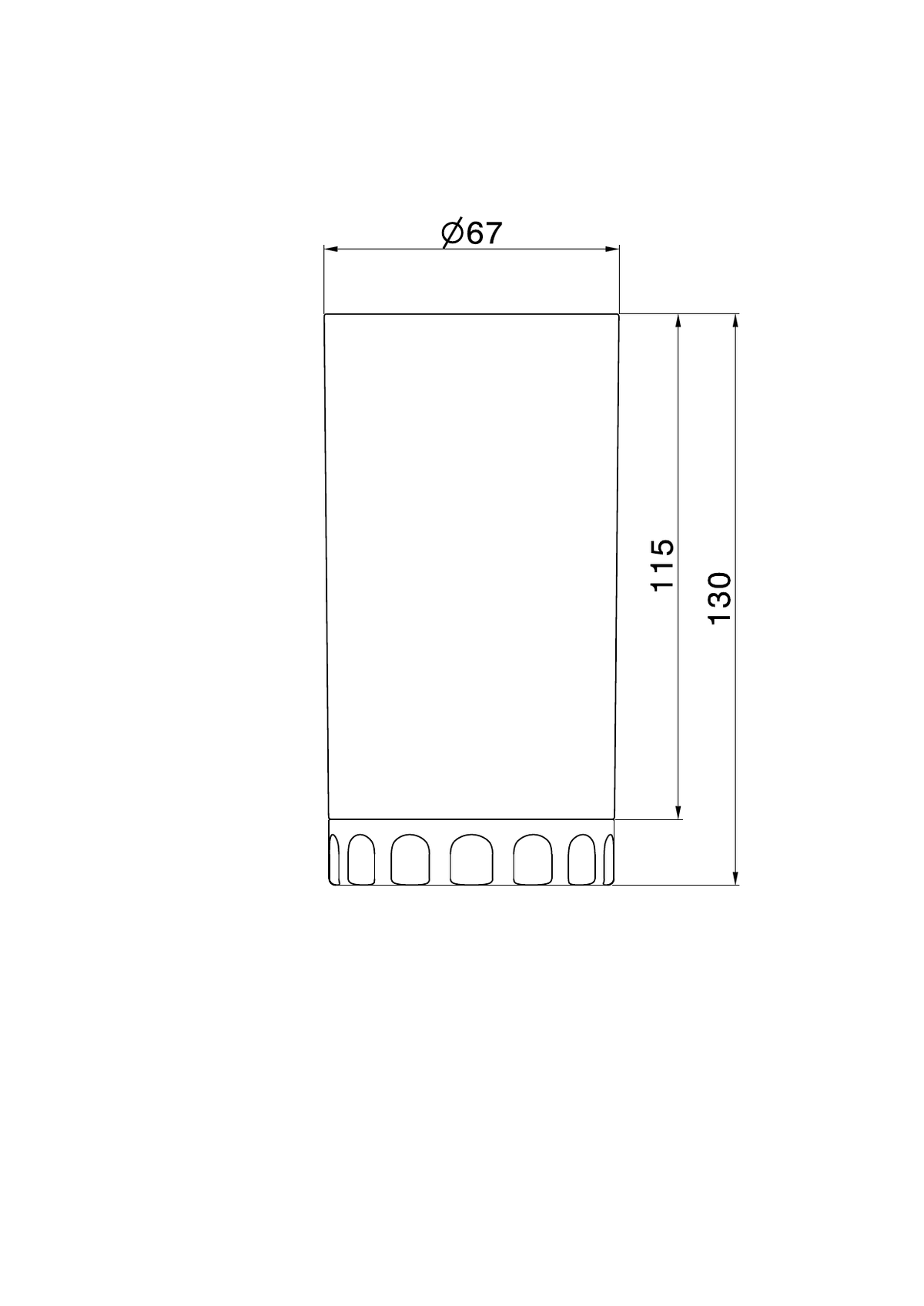 Newform 73555 - disegno tecnico
