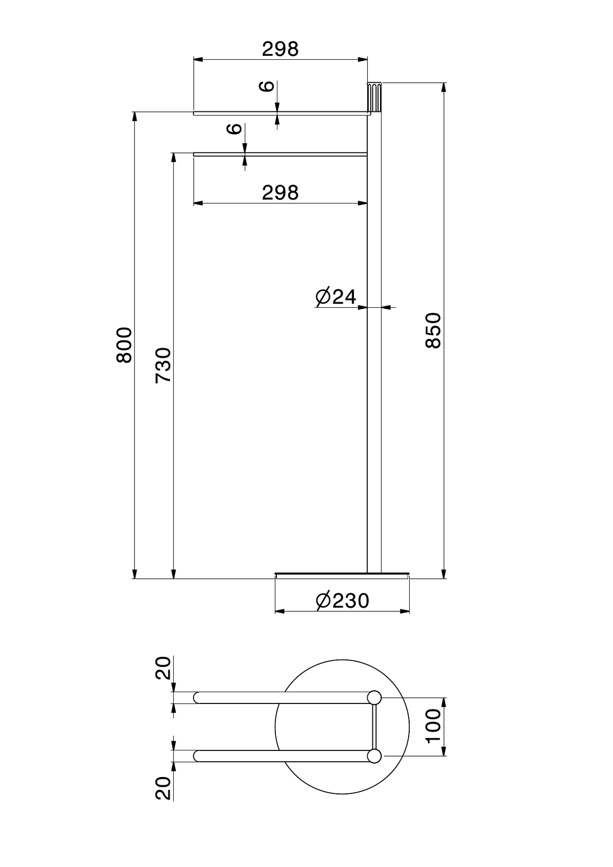 Newform 73570 - disegno tecnico