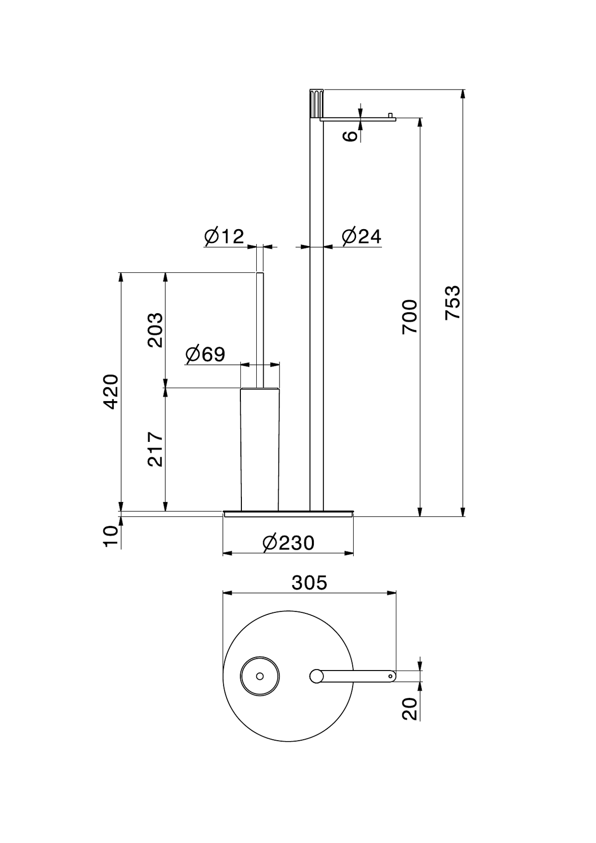 Newform 73572 - disegno tecnico