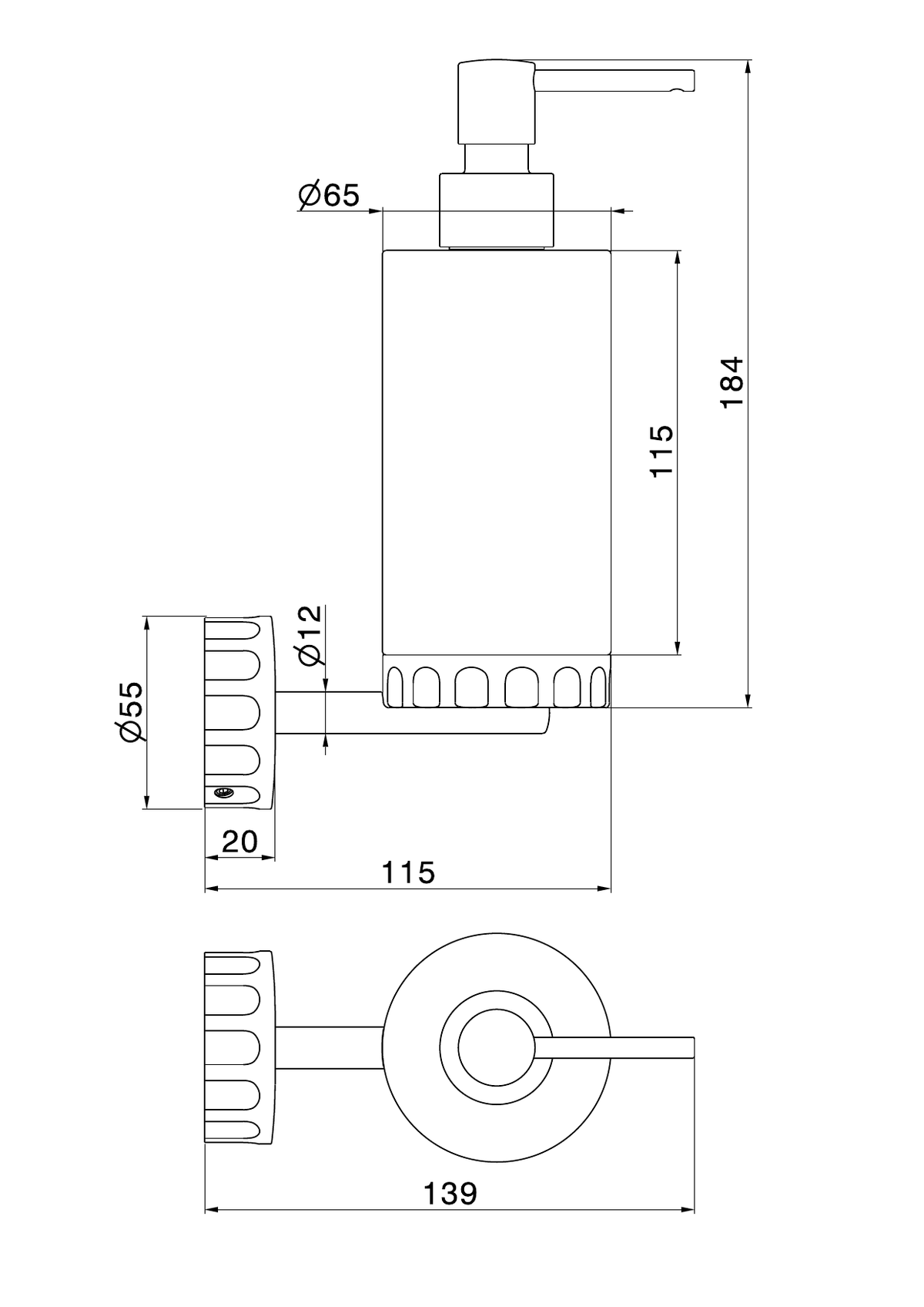 Newform 73710 - disegno tecnico