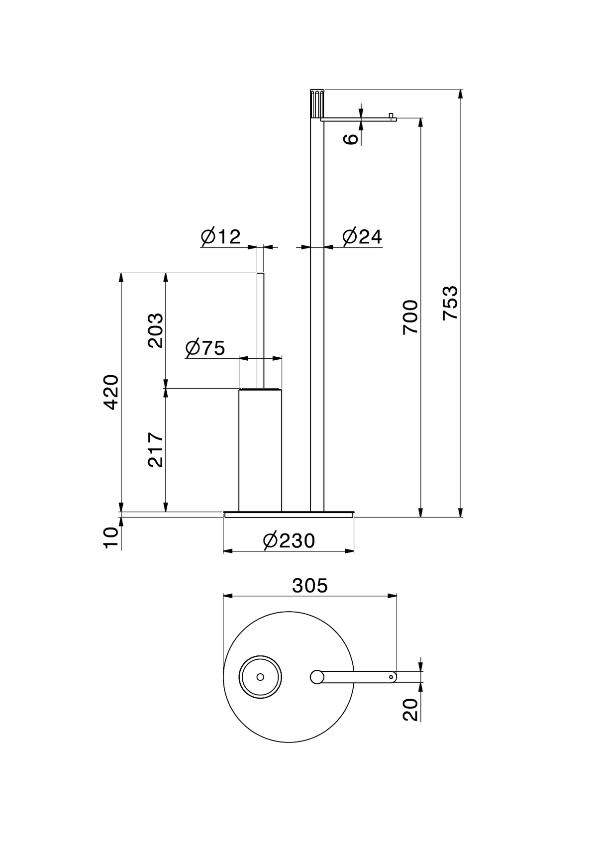 Newform 73771 - disegno tecnico