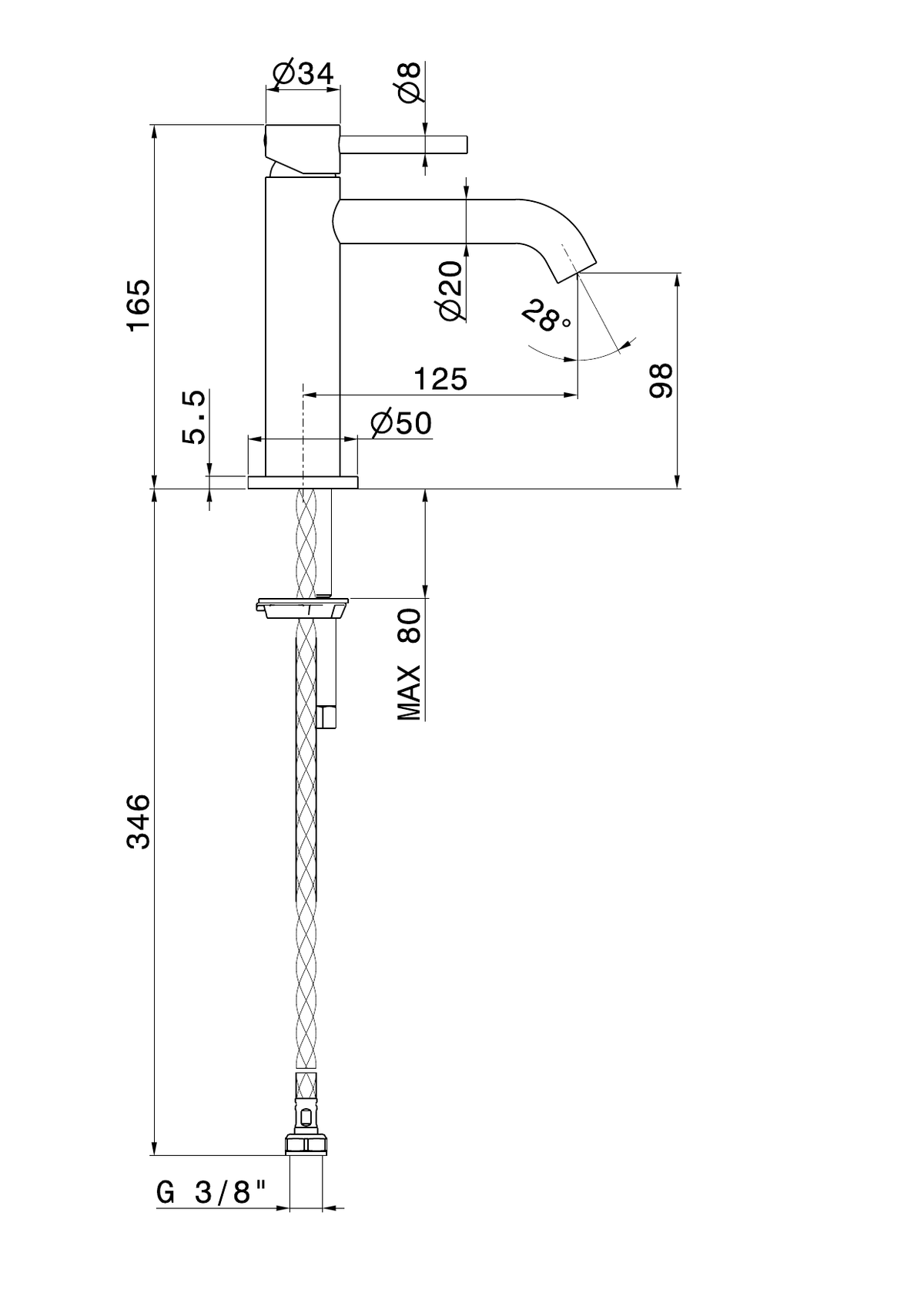 Newform 73912 - disegno tecnico
