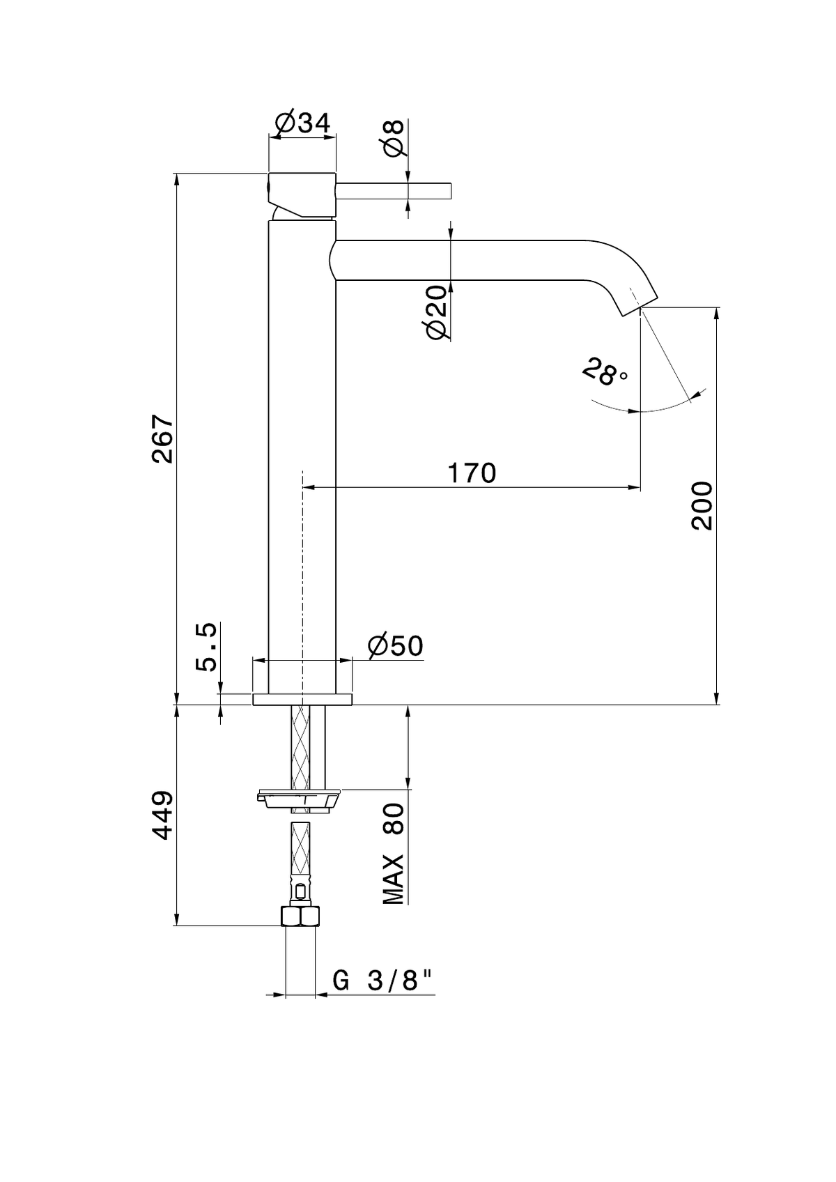 Newform 73914 - disegno tecnico