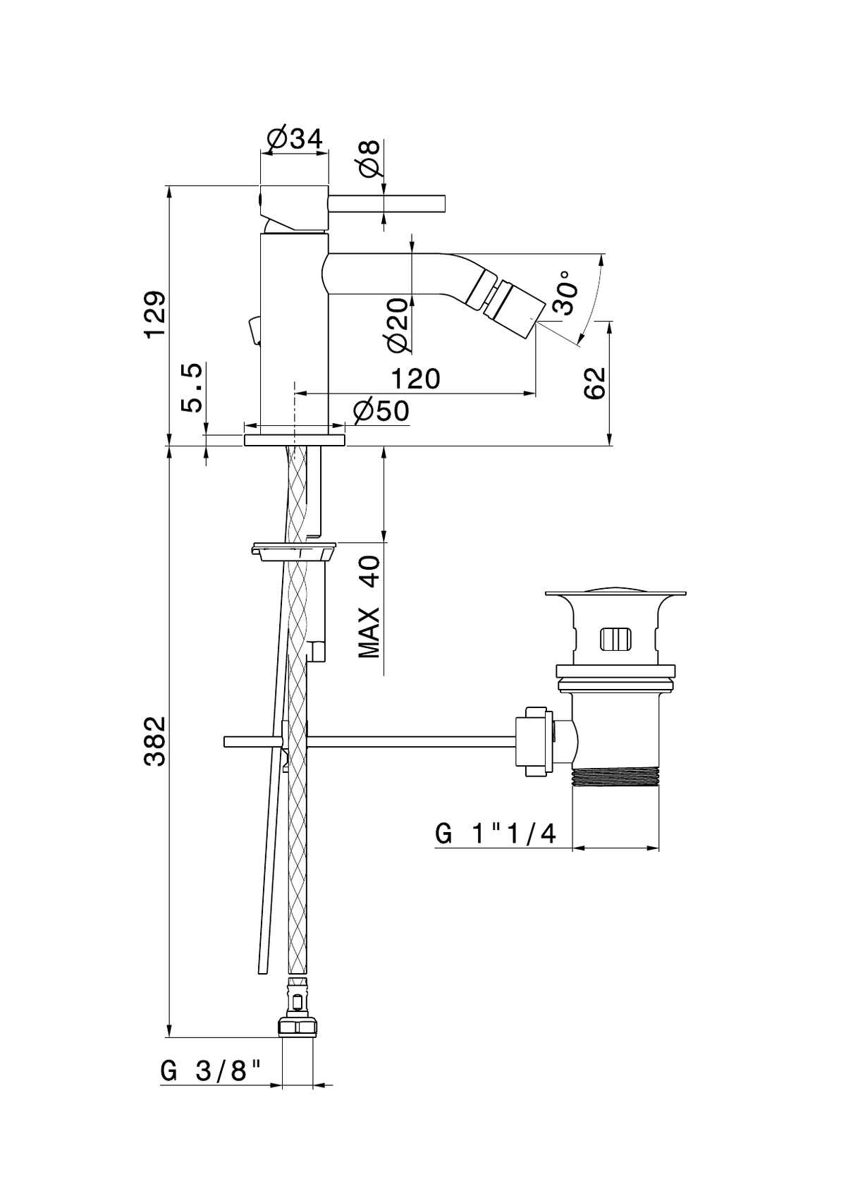 Newform 73925 - disegno tecnico
