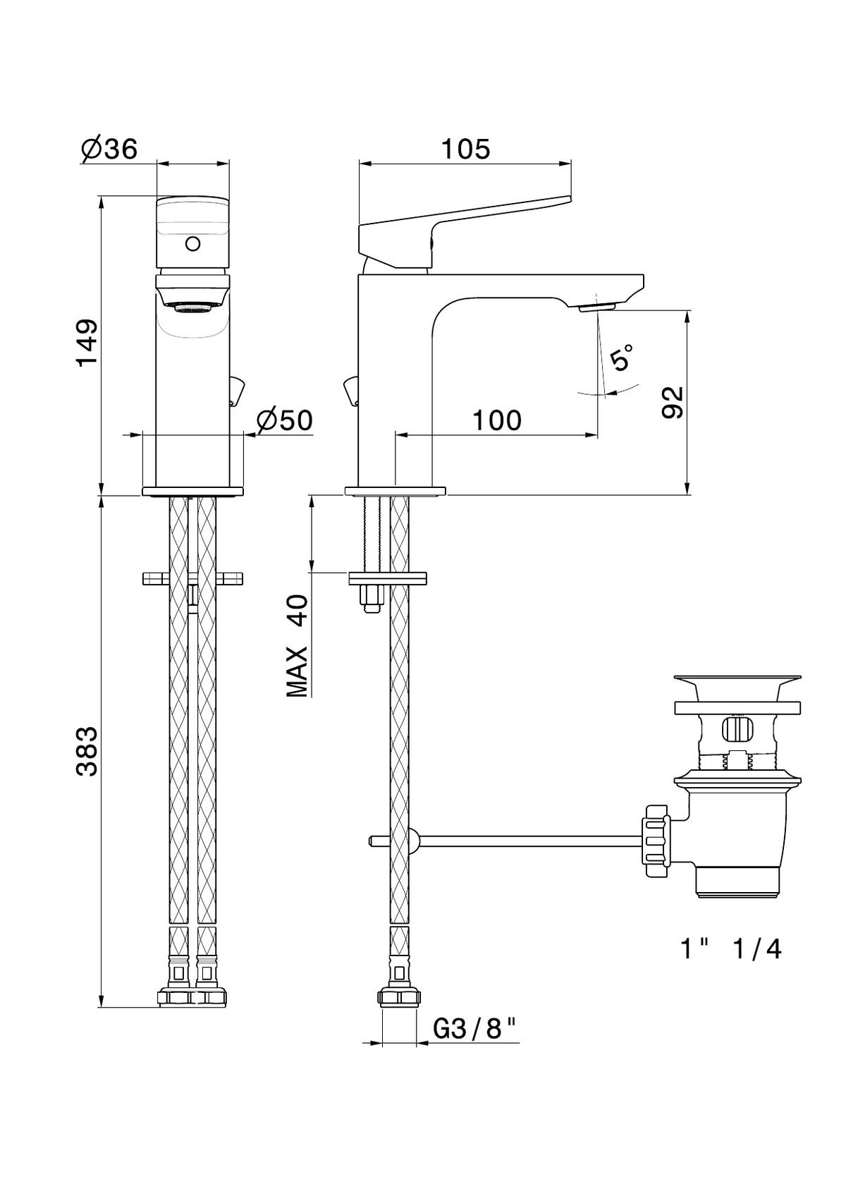 Newform 74010 - disegno tecnico