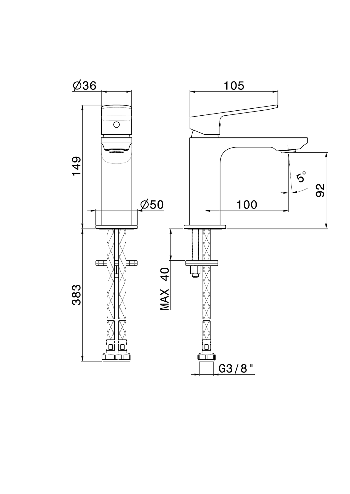 Newform 74012 - disegno tecnico