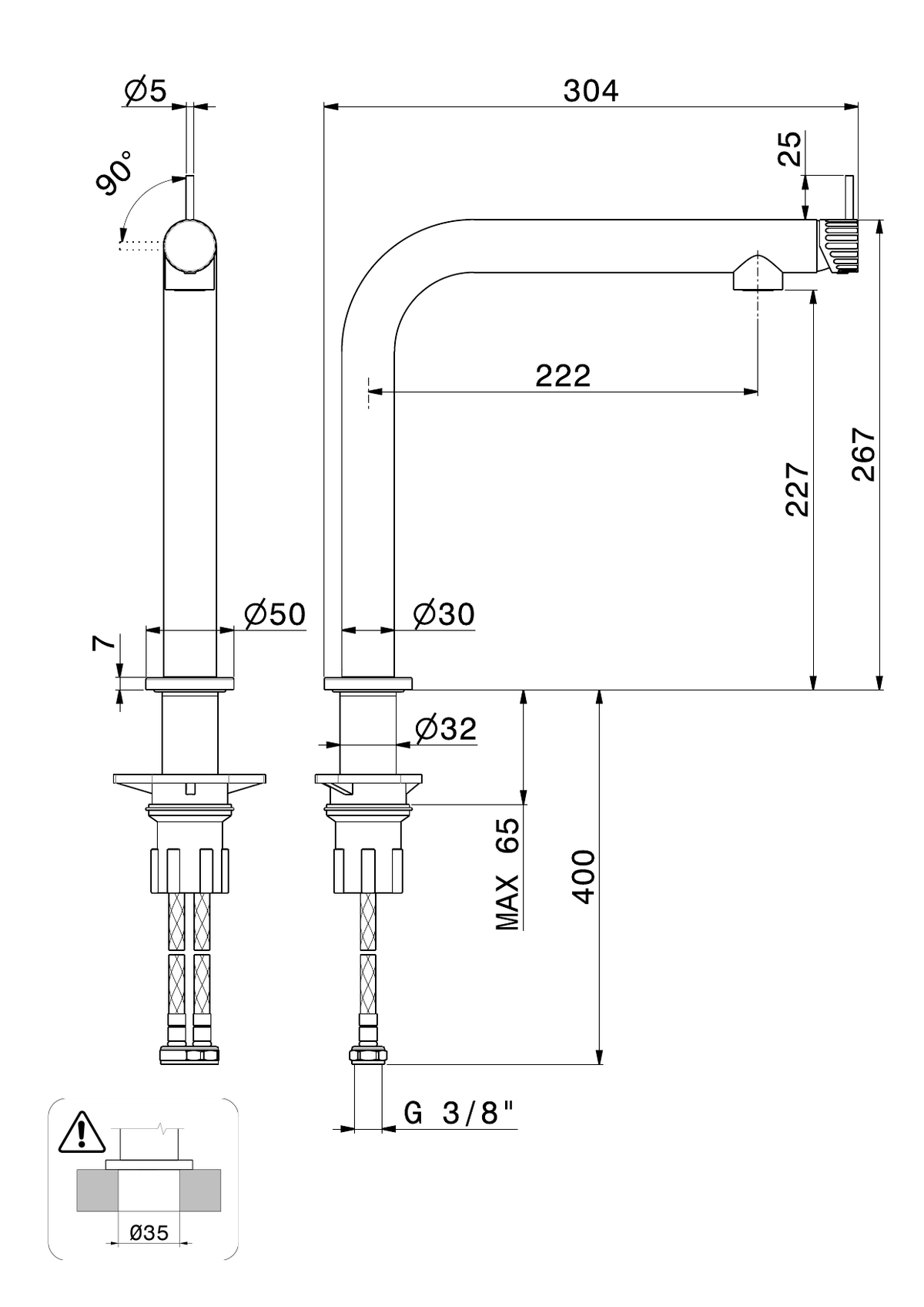 Newform 74140X - disegno tecnico