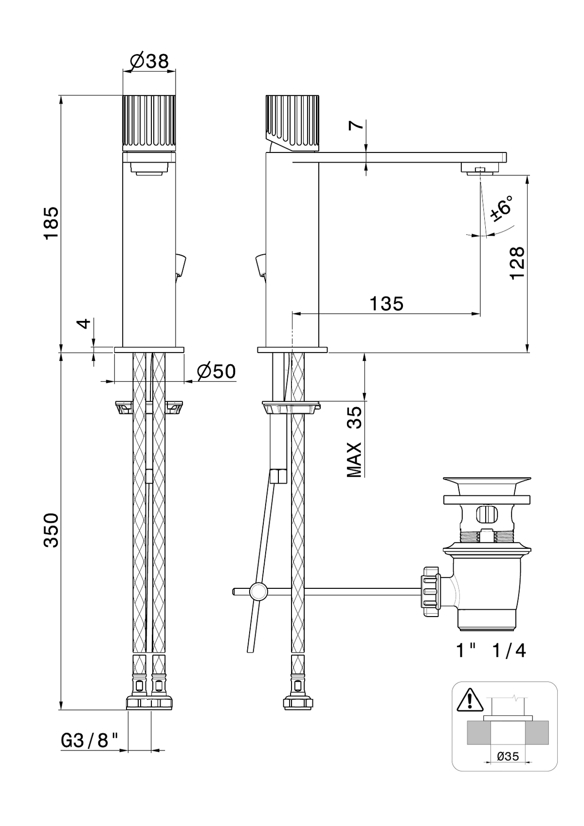 Newform 74210X - disegno tecnico