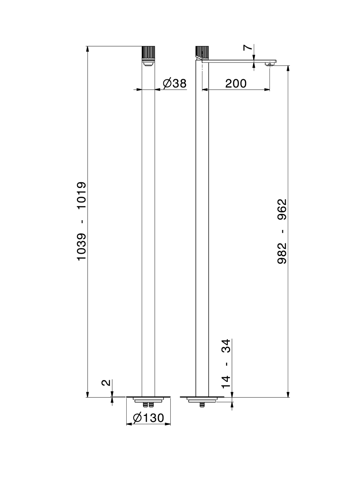Newform 74218EX - disegno tecnico