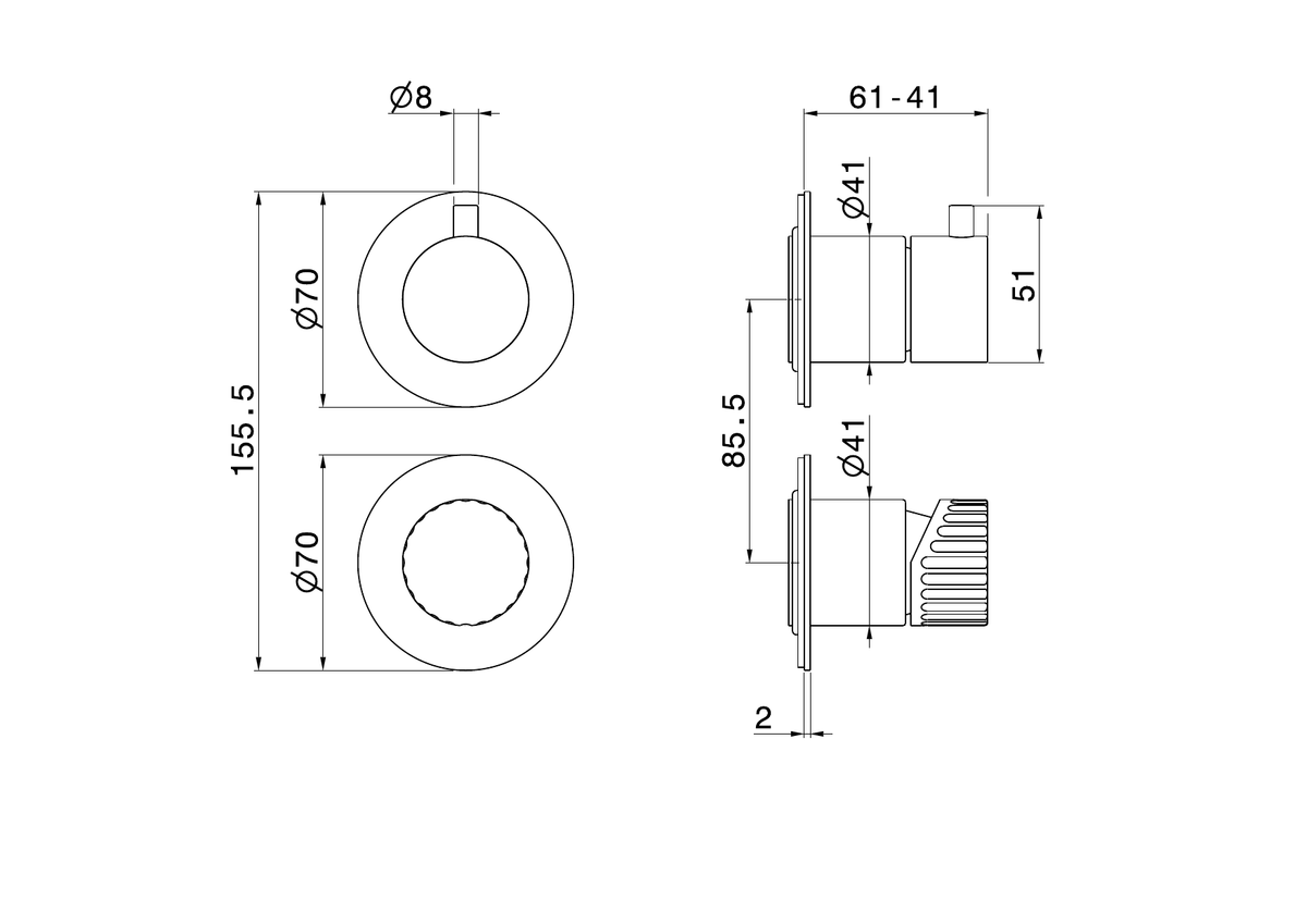 Newform 74265EX - disegno tecnico
