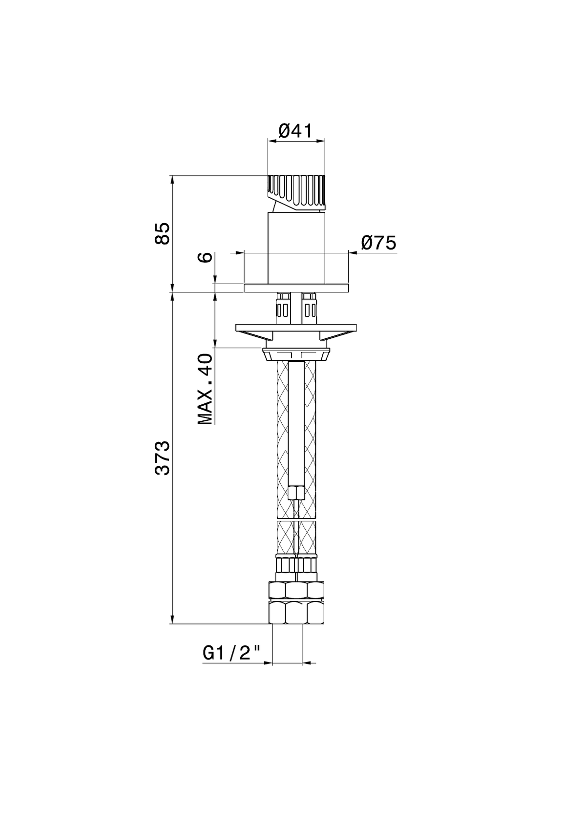 Newform 74290X - disegno tecnico