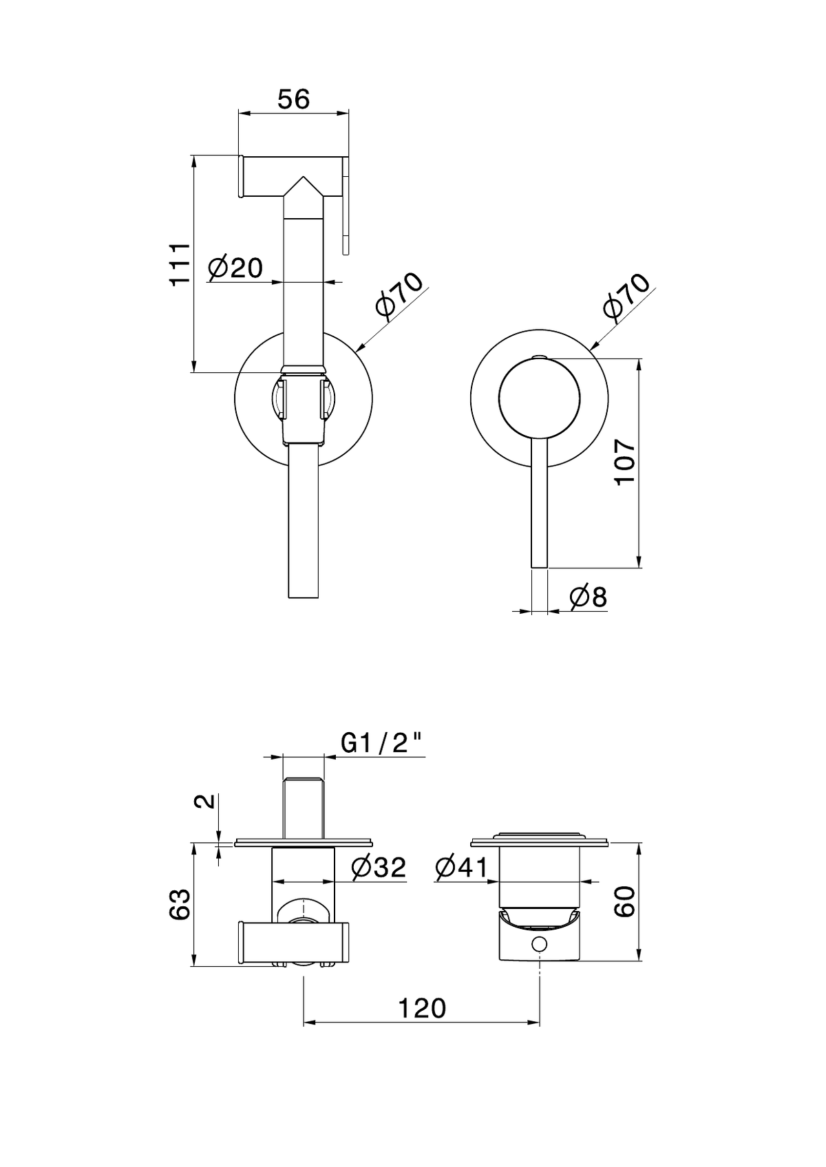 Newform 885 - disegno tecnico