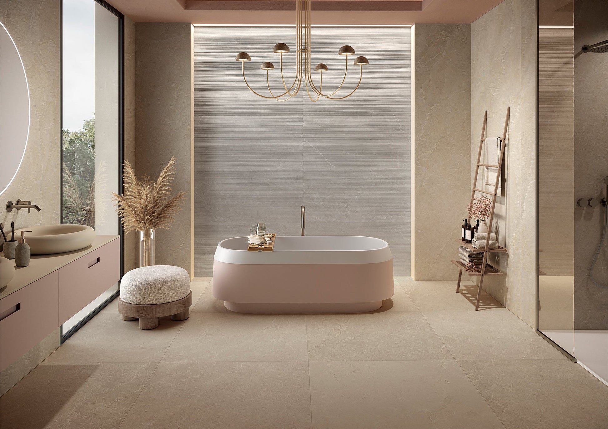 Noble Stone Beige 3D Satin 60x120 - Gres Porcellanato di LA FABBRICA AVA - Prezzo solo €74! Compra ora su CEGO CERAMICHE