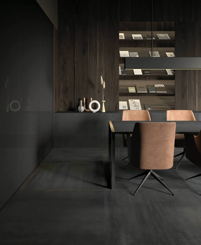 Metallique Noir 120x280 - Gres Porcellanato di Kronos Ceramiche - Prezzo solo €243! Compra ora su CEGO CERAMICHE