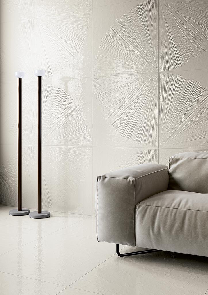 Ogi Bianco Maiolica Ventaglio 90,6x90,6 OGIV900 | Miglior prezzo nel 2025 su Cego Ceramiche