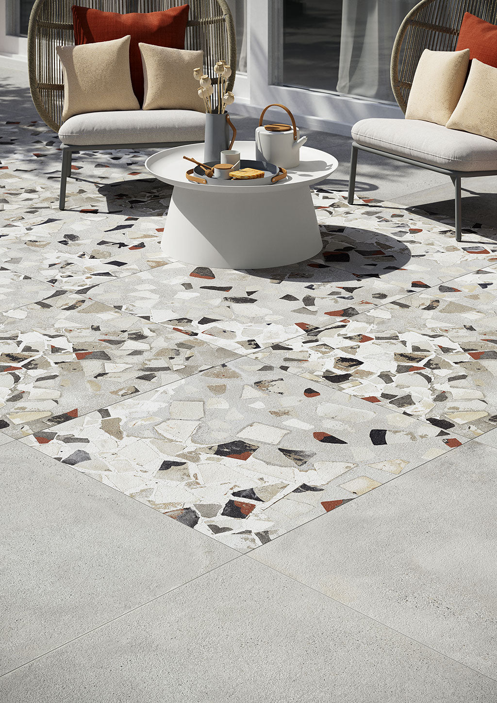 I Cocci Cenere Spaccato 90x90 Naturale - Gres Porcellanato di Fioranese - Prezzo solo €58.95! Compra ora su CEGO CERAMICHE