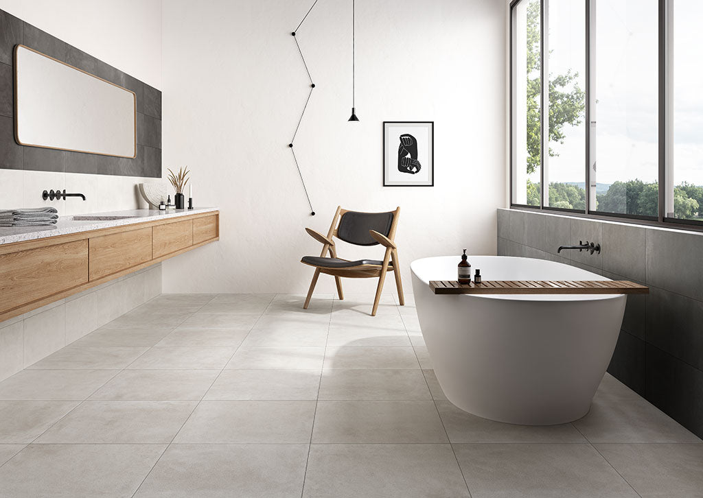 Sfrido Cemento1 Bianco 120x120 - Gres Porcellanato di Fioranese - Prezzo solo €120.47! Compra ora su CEGO CERAMICHE