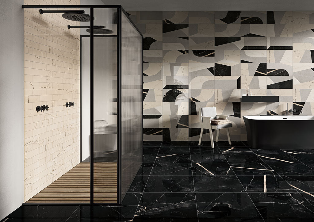 Sound of marbles FIOmood Nero DECO 30x60 - Gres Porcellanato di Fioranese - Prezzo solo €45! Compra ora su CEGO CERAMICHE