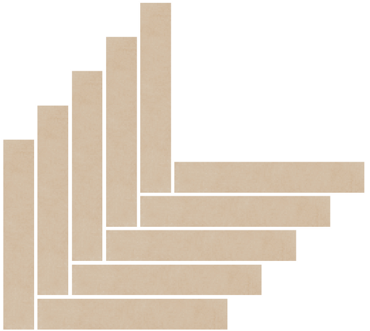 Fioranese The_Color Oblong Chevron Pink 34,8x42,2 Lucidato