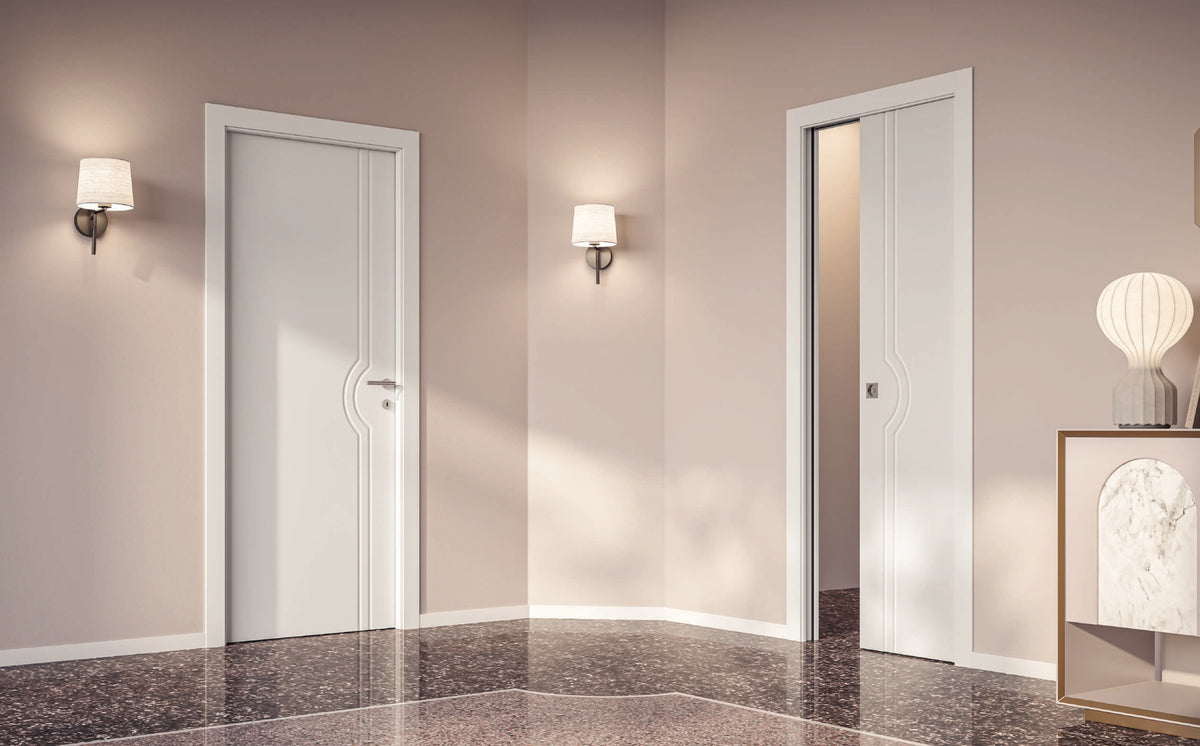 Porta interna Portalacasa Blend Pro - Bianco Laccato nell’ambientazione del catalogo